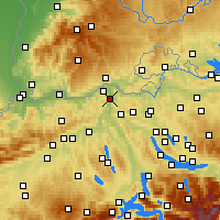 Nächste Vorhersageorte - Beznau - Karte