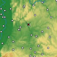 Nächste Vorhersageorte - Mosbach - Karte