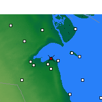 Nächste Vorhersageorte - Kuwait - Karte