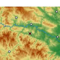 Nächste Vorhersageorte - Yunyang/HUB - Karte