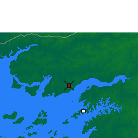 Nächste Vorhersageorte - Bissau - Karte