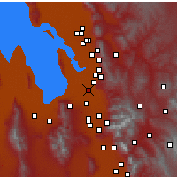 Nächste Vorhersageorte - Salt Lake City - Karte