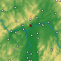 Nächste Vorhersageorte - Hofheim - Karte