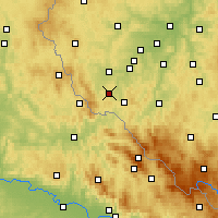 Nächste Vorhersageorte - Domažlice - Karte