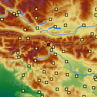 Nächste Vorhersageorte - Jesenice - Karte