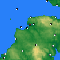 Nächste Vorhersageorte - N-Devon - Karte