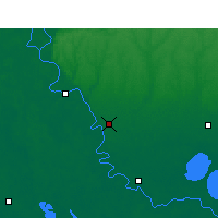 Nächste Vorhersageorte - Baton Rouge - Karte