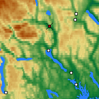 Nächste Vorhersageorte - Notodden - Karte