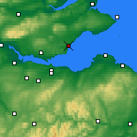 Nächste Vorhersageorte - Kirkcaldy - Karte