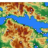 Nächste Vorhersageorte - Egira - Karte