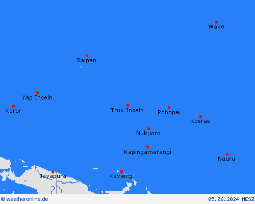  Nauru Ozeanien Vorhersagekarten