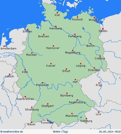 übersicht Deutschland Deutschland Vorhersagekarten