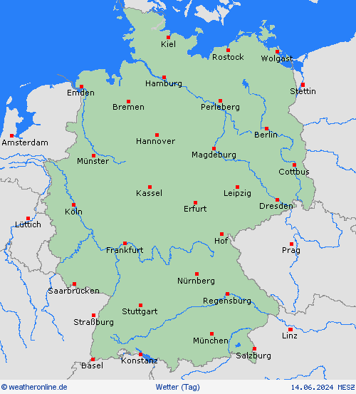 übersicht  Deutschland Vorhersagekarten