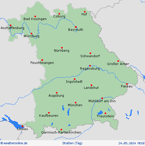 straßenwetter  Europa Vorhersagekarten