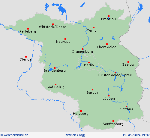 straßenwetter  Deutschland Vorhersagekarten