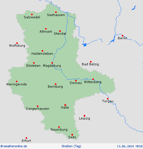 straßenwetter  Deutschland Vorhersagekarten