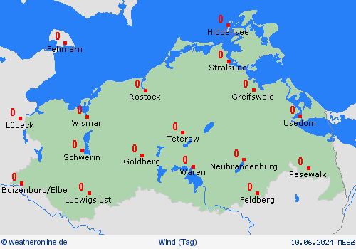 wind  Deutschland Vorhersagekarten