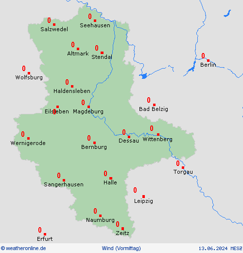 wind  Deutschland Vorhersagekarten