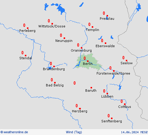 wind  Deutschland Vorhersagekarten